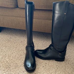 Tory Burch size 5.5 black tall boots. Brand new with box great gift